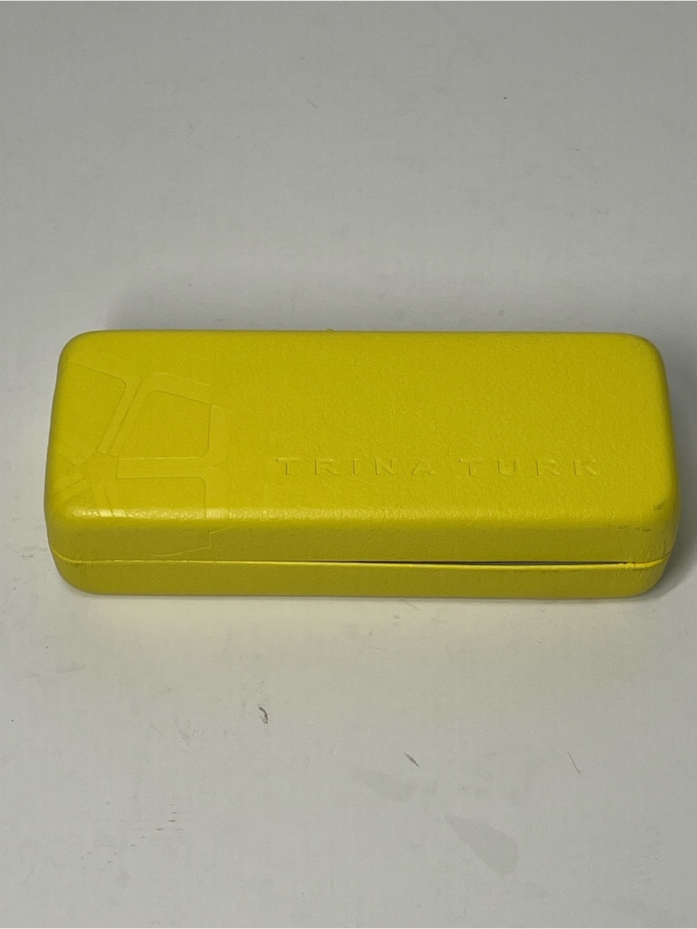 TRINA TURK Canary Yellow Eyeglass Case
